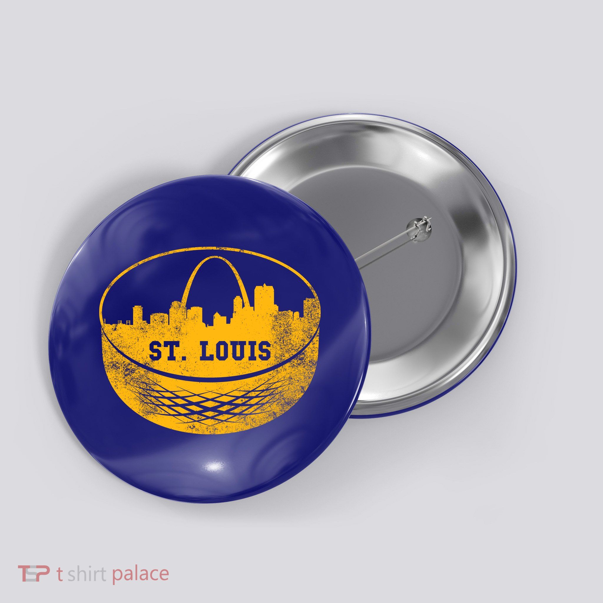St. Louis Hockey Puck City Button