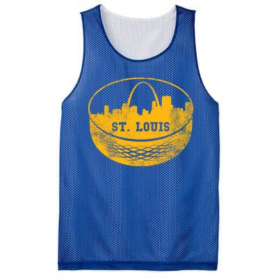 St. Louis Hockey Puck City Mesh Reversible Basketball Jersey Tank