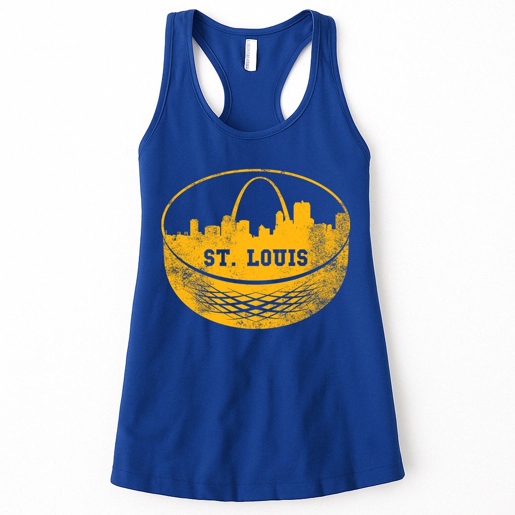 St. Louis Hockey Puck City Womens Tank Top
