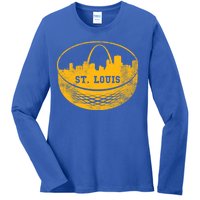 St. Louis Hockey Puck City Ladies Long Sleeve Shirt