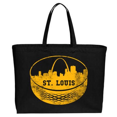 St. Louis Hockey Puck City Cotton Canvas Jumbo Tote