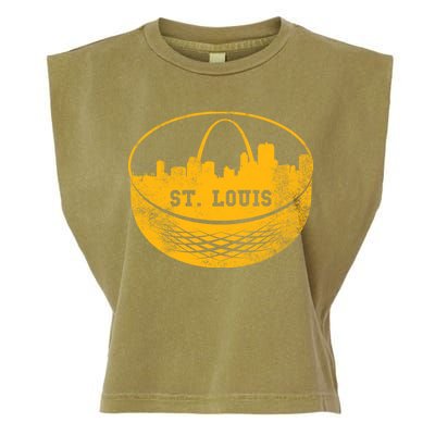 St. Louis Hockey Puck City Garment-Dyed Women's Muscle Tee