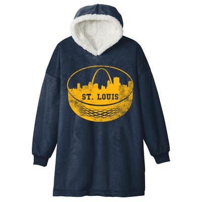 St. Louis Hockey Puck City Hooded Wearable Blanket