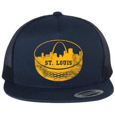 St. Louis Hockey Puck City Flat Bill Trucker Hat