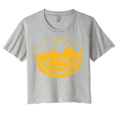 St. Louis Hockey Puck City Women's Crop Top Tee