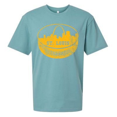 St. Louis Hockey Puck City Sueded Cloud Jersey T-Shirt