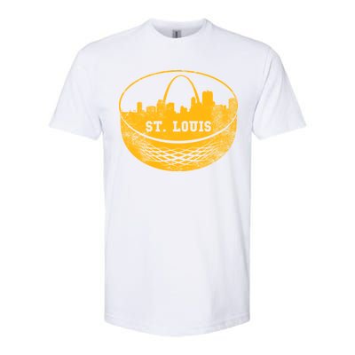 St. Louis Hockey Puck City Softstyle CVC T-Shirt