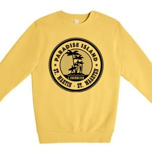 St. Martin Paradise Island Premium Crewneck Sweatshirt