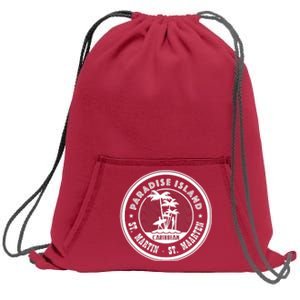 St. Martin Paradise Island Sweatshirt Cinch Pack Bag