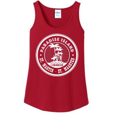 St. Martin Paradise Island Ladies Essential Tank