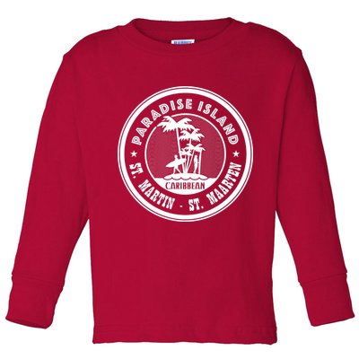 St. Martin Paradise Island Toddler Long Sleeve Shirt