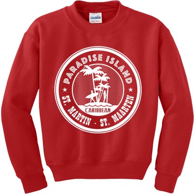 St. Martin Paradise Island Kids Sweatshirt