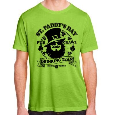 St. Paddy's Day Pub Crawl Drinking Team Adult ChromaSoft Performance T-Shirt