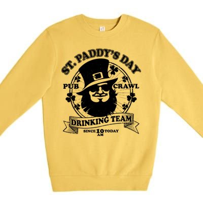 St. Paddy's Day Pub Crawl Drinking Team Premium Crewneck Sweatshirt