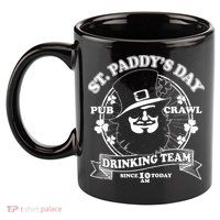 St. Paddy's Day Pub Crawl Drinking Team 11oz C Handle Ceramic Mug