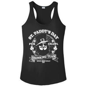 St. Paddy's Day Pub Crawl Drinking Team Ladies PosiCharge Competitor Racerback Tank