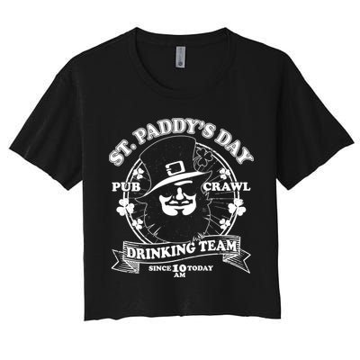 St. Paddy's Day Pub Crawl Drinking Team Crop Top
