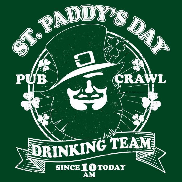 St. Paddy's Day Pub Crawl Drinking Team Hoodie