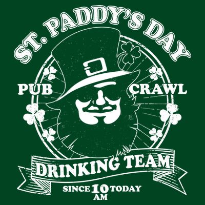St. Paddy's Day Pub Crawl Drinking Team T-Shirt