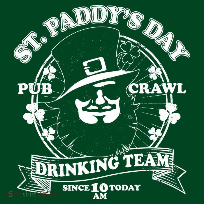 St. Paddy's Day Pub Crawl Drinking Team Poster