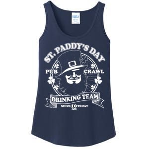 St. Paddy's Day Pub Crawl Drinking Team Ladies Essential Tank