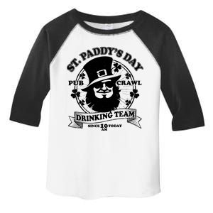 St. Paddy's Day Pub Crawl Drinking Team Toddler Fine Jersey T-Shirt