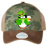 St. Patrack's Day Funny Penguin Drinking Beer Legacy Tie Dye Trucker Hat