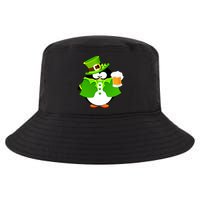 St. Patrack's Day Funny Penguin Drinking Beer Cool Comfort Performance Bucket Hat