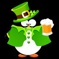 St. Patrack's Day Funny Penguin Drinking Beer 7-Panel Snapback Hat