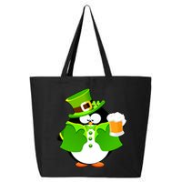St. Patrack's Day Funny Penguin Drinking Beer 25L Jumbo Tote