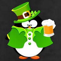 St. Patrack's Day Funny Penguin Drinking Beer 25L Jumbo Tote