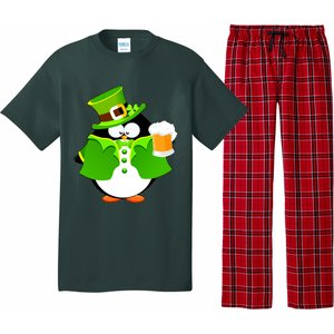 St. Patrack's Day Funny Penguin Drinking Beer Pajama Set