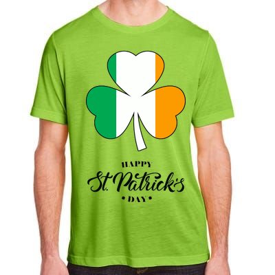 St. Patrick Day Irish Clover Flag Adult ChromaSoft Performance T-Shirt