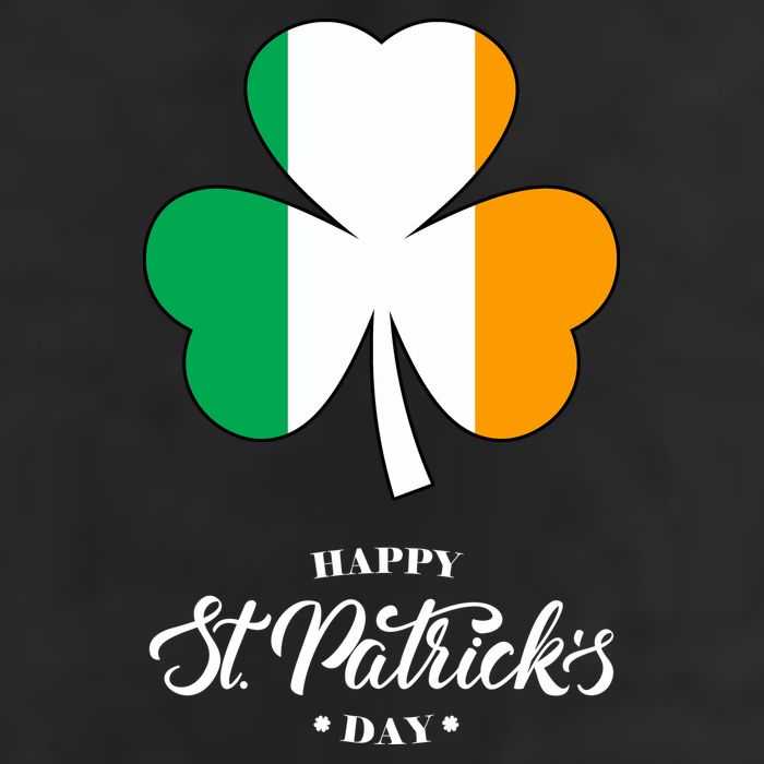 St. Patrick Day Irish Clover Flag 7 Panel Mesh Trucker Snapback Hat