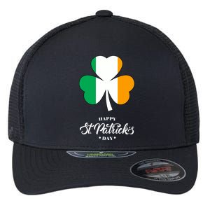 St. Patrick Day Irish Clover Flag Flexfit Unipanel Trucker Cap