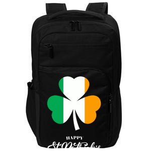 St. Patrick Day Irish Clover Flag Impact Tech Backpack