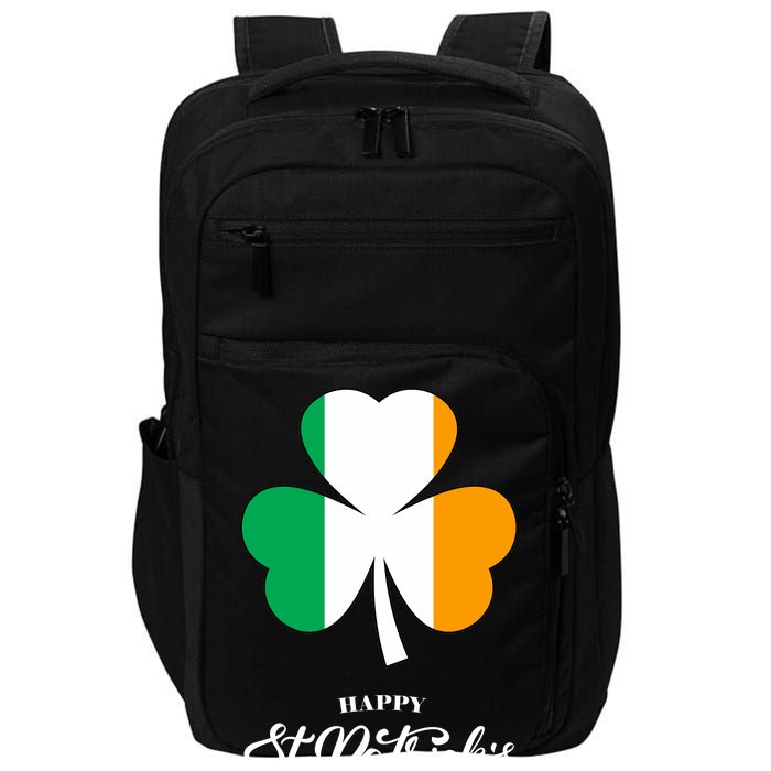 St. Patrick Day Irish Clover Flag Impact Tech Backpack