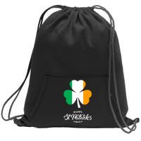 St. Patrick Day Irish Clover Flag Sweatshirt Cinch Pack Bag