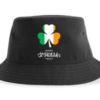 St. Patrick Day Irish Clover Flag Sustainable Bucket Hat