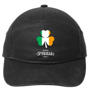 St. Patrick Day Irish Clover Flag 7-Panel Snapback Hat