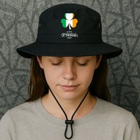 St. Patrick Day Irish Clover Flag Bucket Hat
