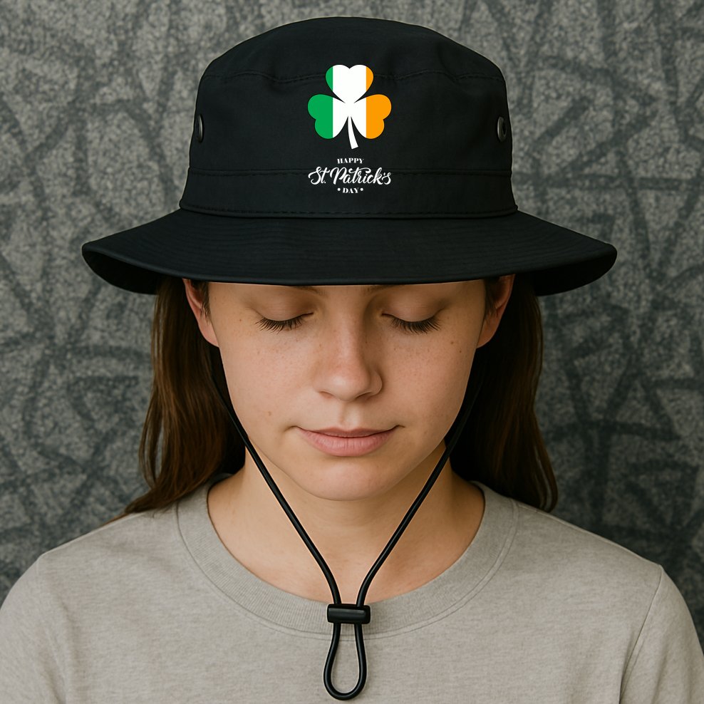 St. Patrick Day Irish Clover Flag Bucket Hat