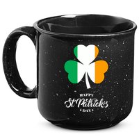 St. Patrick Day Irish Clover Flag 15oz Campfire Ceramic Mug