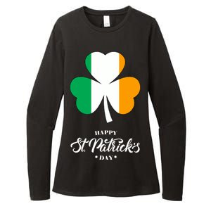 St. Patrick Day Irish Clover Flag Womens CVC Long Sleeve Shirt