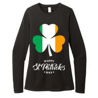 St. Patrick Day Irish Clover Flag Womens CVC Long Sleeve Shirt