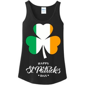 St. Patrick Day Irish Clover Flag Ladies Essential Tank