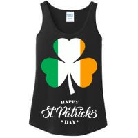 St. Patrick Day Irish Clover Flag Ladies Essential Tank