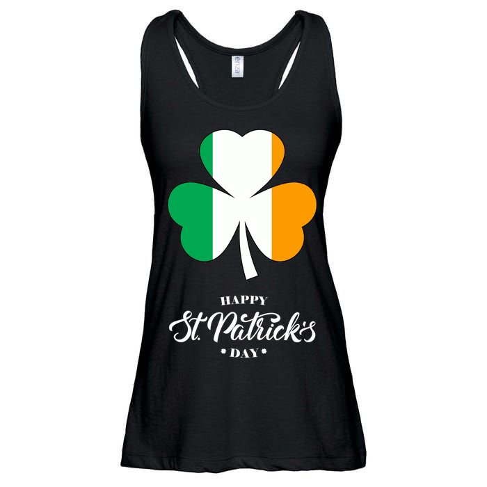 St. Patrick Day Irish Clover Flag Ladies Essential Flowy Tank