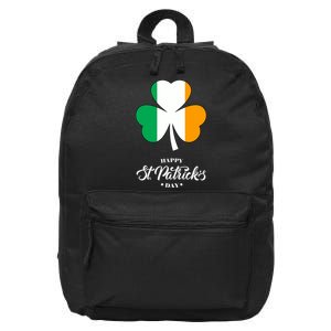 St. Patrick Day Irish Clover Flag 16 in Basic Backpack