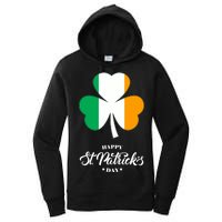 St. Patrick Day Irish Clover Flag Women's Pullover Hoodie